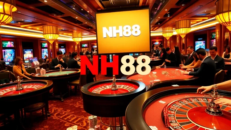Experience the excitement of NH88 with vibrant casino tables and professional dealers.