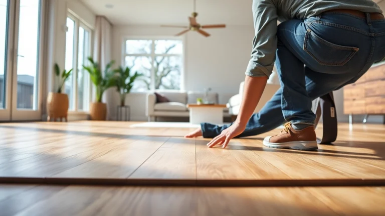 Flooring companies near me showcasing expert vinyl flooring installation in a modern home.