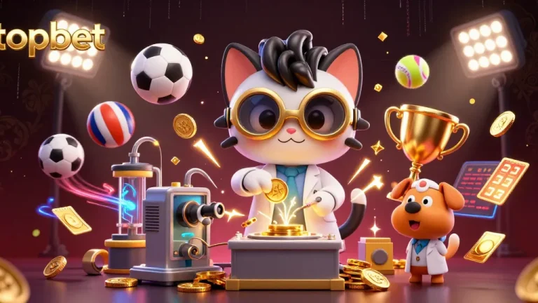 Experience topbet's vibrant gaming world with dynamic sports elements and engaging characters.