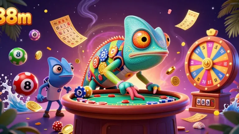 Experience thrilling wins at 88m with a vibrant chameleon casino owner and dynamic lottery elements.